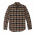 Filson Vintage Flannel Work Shirt Navy Ivory Red front
