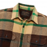 Filson Vintage Flannel Work Shirt Tan Green Coffee front close-up