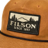 Filson Waxed Trucker Cap Gold Brown/Scenic logo
