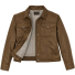 Filson Women's Short Lined Cruiser Dark Tan front open