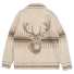 Pendleton Sawtooth Buck Zip Cardigan Oatmeal - Backside 