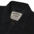 Portuguese Flannel Labura Cotton-Corduroy Overshirt Black front with label