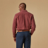 Portuguese Flannel Lobo Cotton-Corduroy Shirt Bordeaux back men