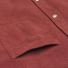 Portuguese Flannel Lobo Cotton-Corduroy Shirt Bordeaux front pocket