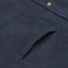 Portuguese Flannel Lobo Cotton-Corduroy Shirt Navy front pocket