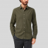 Portuguese Flannel Teca Cotton-Flannel Shirt Olive front men