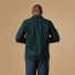 Portuguese Flannel Wool Field Overshirt Green back men