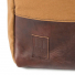 Topo Designs Daypack Heritage Dark Khaki Canvas/Dark Brown Leather logo