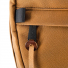 Topo Designs Daypack Heritage Dark Khaki Canvas/Dark Brown Leather zipper detail