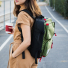 Topo Designs Global Briefcase Olive wearing on back from side