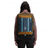 Topo Designs Global Travel Bag 40L Desert Palm/Pond Blue wearing on back