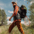 Topo Designs Mountain Pack 28L Olive/Olive in the field