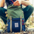 Topo Designs Rover Pack Classic Olive/Navy closing