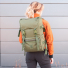 Topo Designs Rover Pack Tech Olive carrying