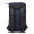 Topo Klettersack Navy/Brown Leather back