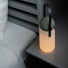 Weltevree Guidelight Cement Gray Green lifestyle as a bedside lamp