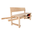 Weltevree Wheelbench Oak Wood side