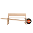 Weltevree Wheelbench Oak Wood front