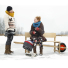 Weltevree Wheelbench Oak Wood lifestyle on ice