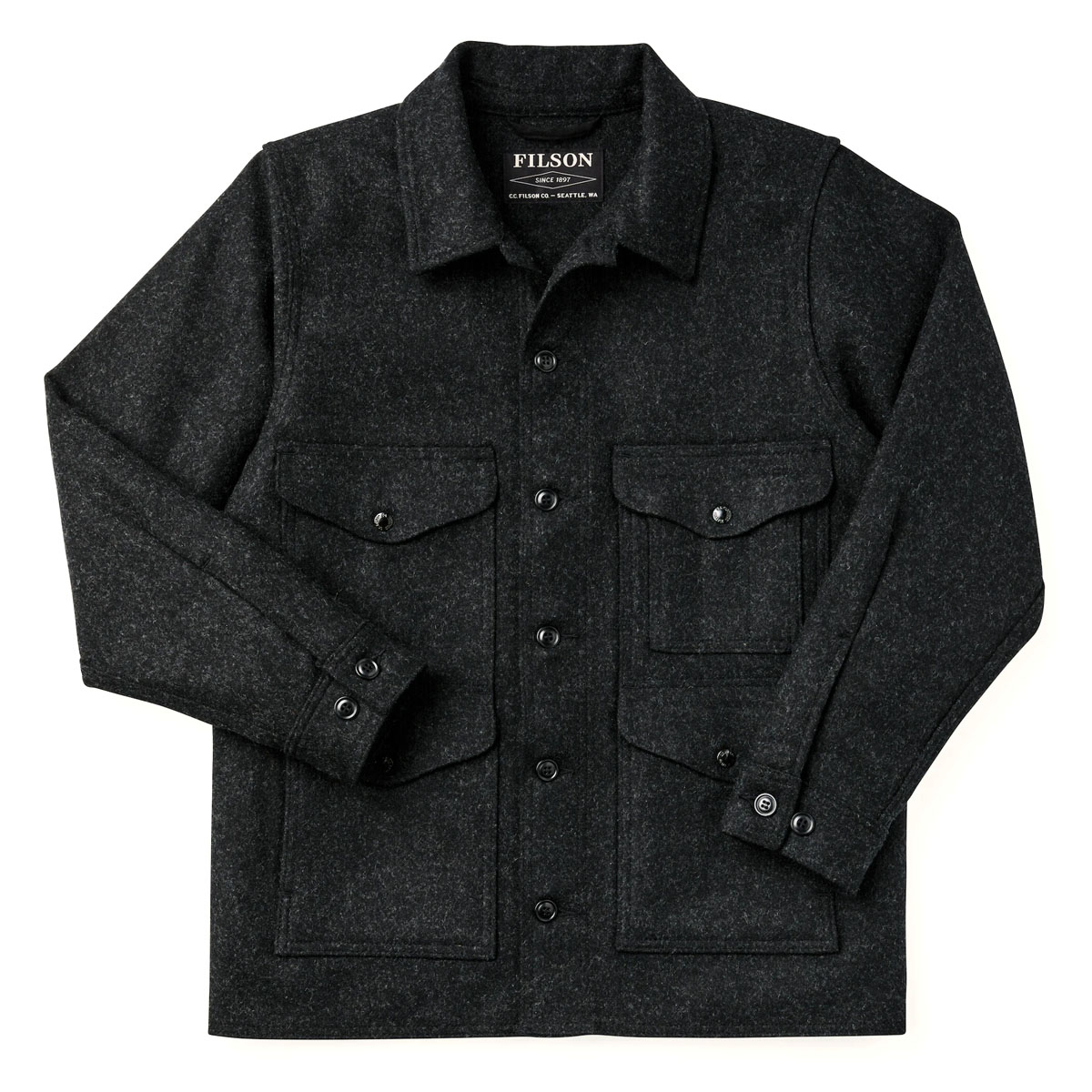 FILSON Mackinaw Cruiser Jacket マッキーノ Filson Mackinaw Wool Cruiser Jacket Charcoal, iconic Cruiser