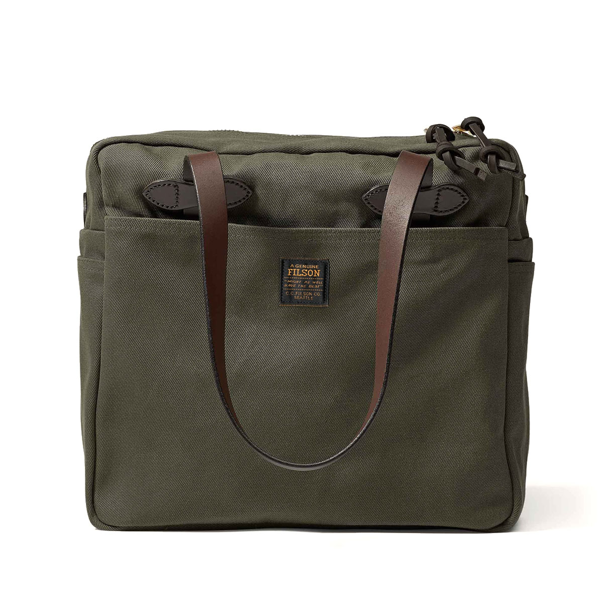 バッグ FILSON RUGGED TWILL TOTE BAG WITH ZIPPER filson-rugged-twill-tote-bag-
