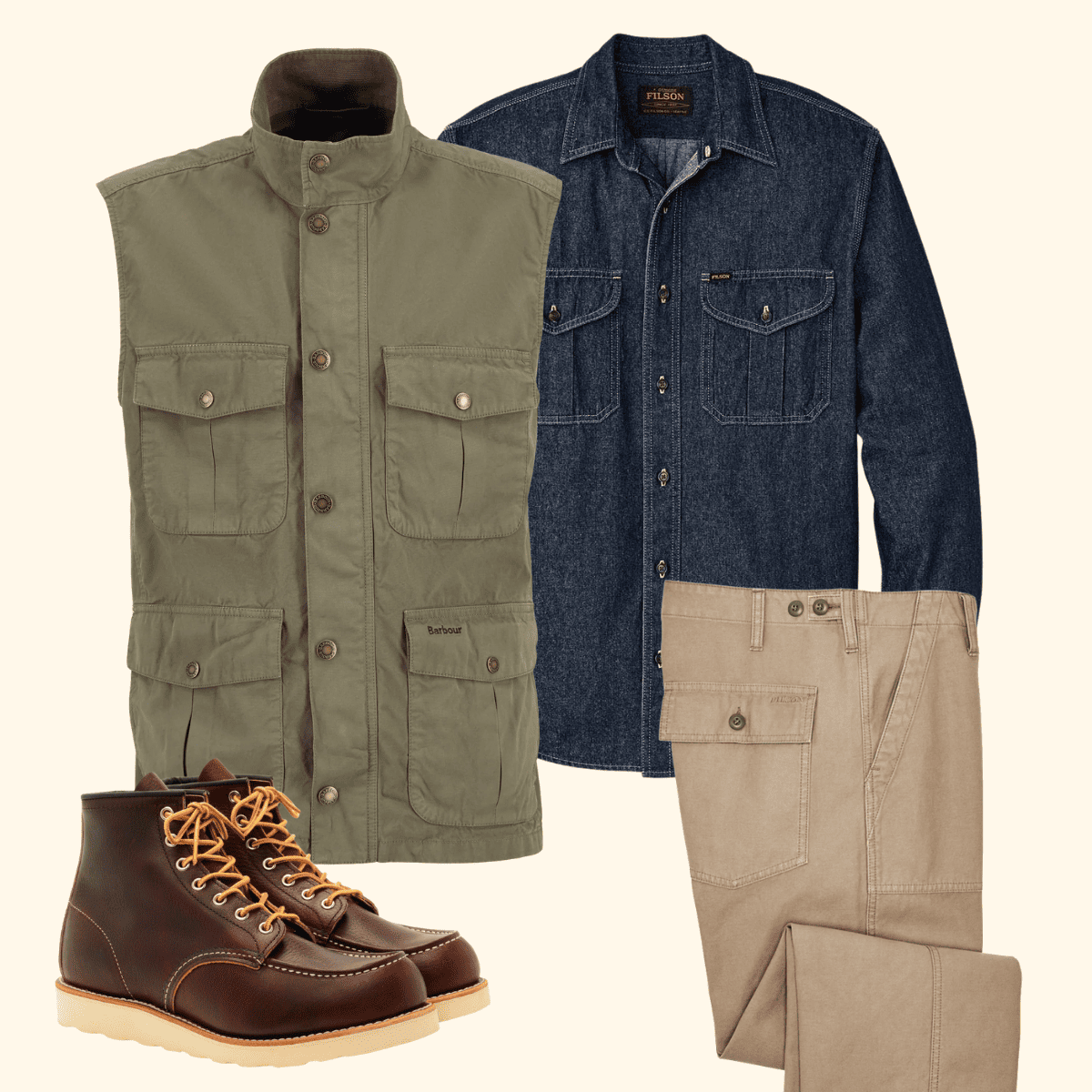 BARBOUR CASUAL CORBRIDGE GILET DUSTY OLIVE Perfekt zum Tragen &uuml;ber Sweatshirts und Strickwaren in den &Uuml;bergangsmonaten.