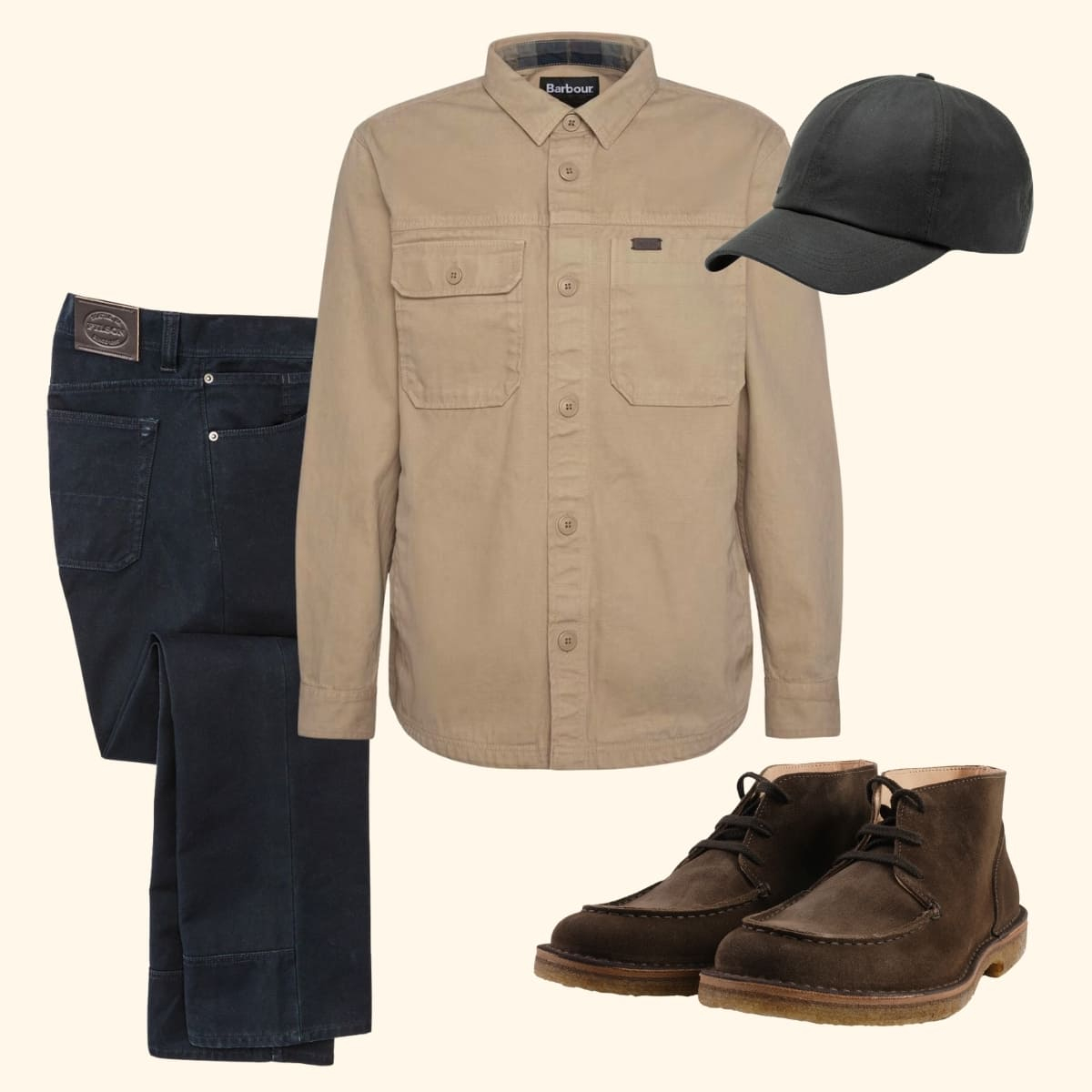 Ways to wear it Barbour Lingfield Overshirt
