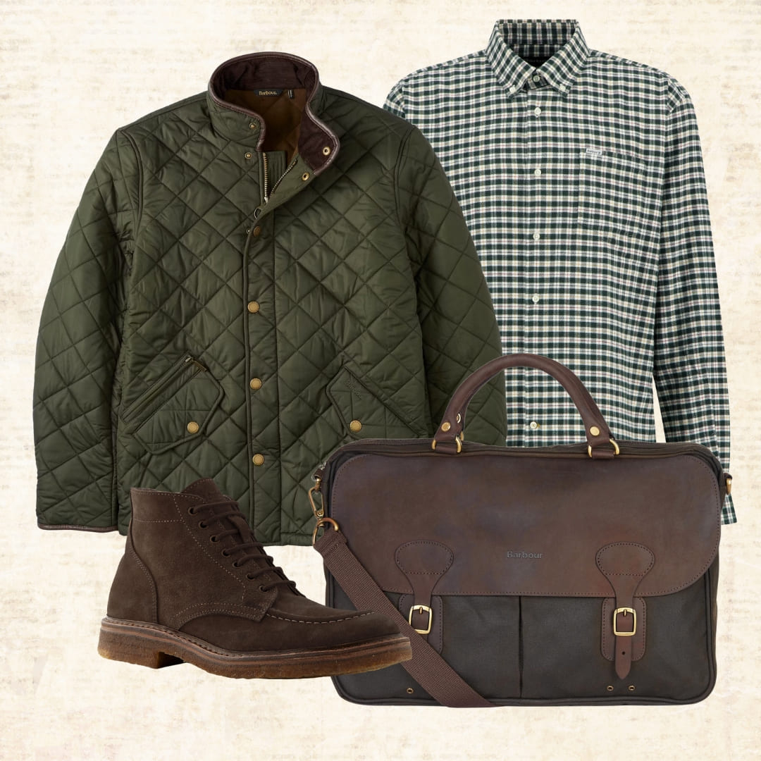 Barbour Colderham Regular Checked Shirt Forest, ein Winterhemd aus weichem, gebürstetem Baumwollstoff. Barbour Colderham Regular Checked Shirt Forest, ein Winterhemd aus weichem, gebürstetem Baumwollstoff.