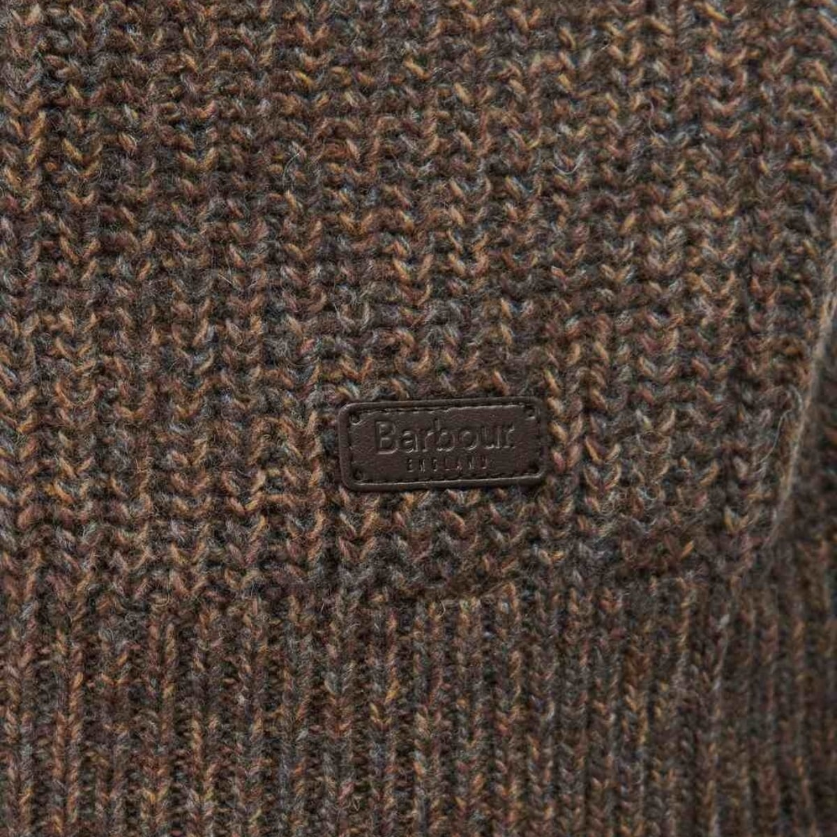 Barbour Horseford Crew Neck Jumper Sandstone, Pullover aus hochwertiger Lammwolle
