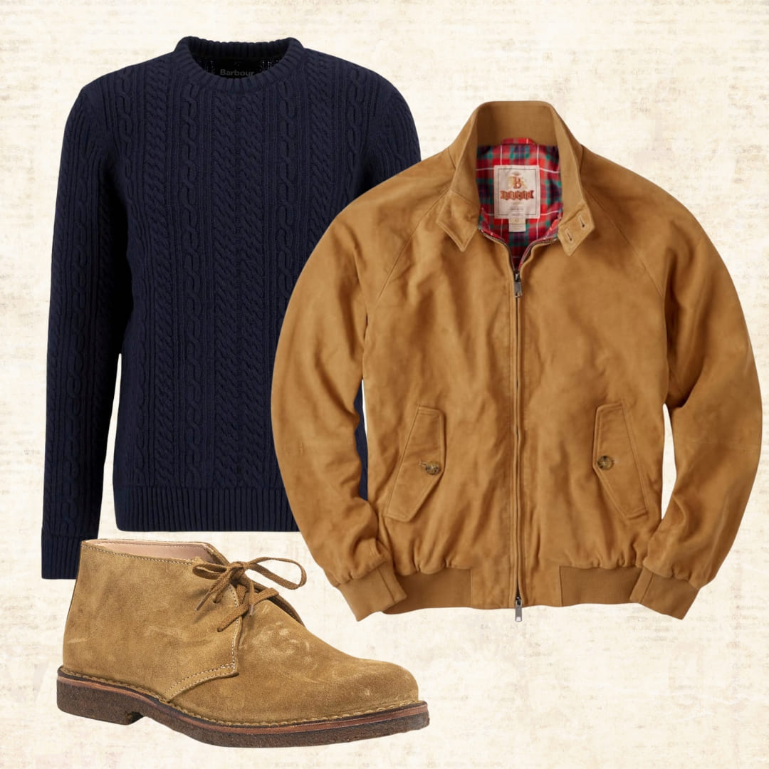 Barbour Lowfen Kabelpullover Navy, Stylingtipps Barbour Lowfen Kabelpullover Navy, Stylingtipps