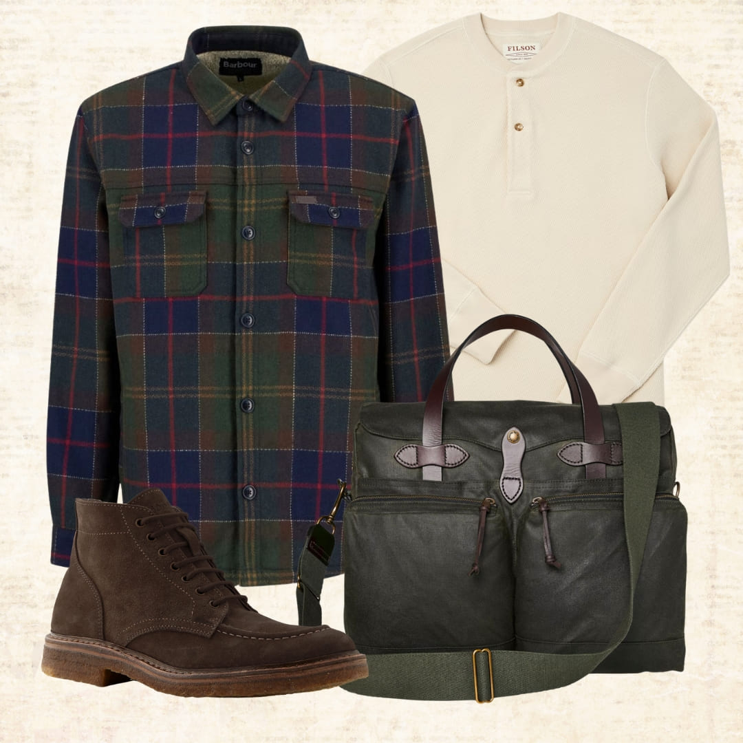 Barbour Willberry Overshirt - Classic Tartan, die perfekte Extralage für kühlere Tage