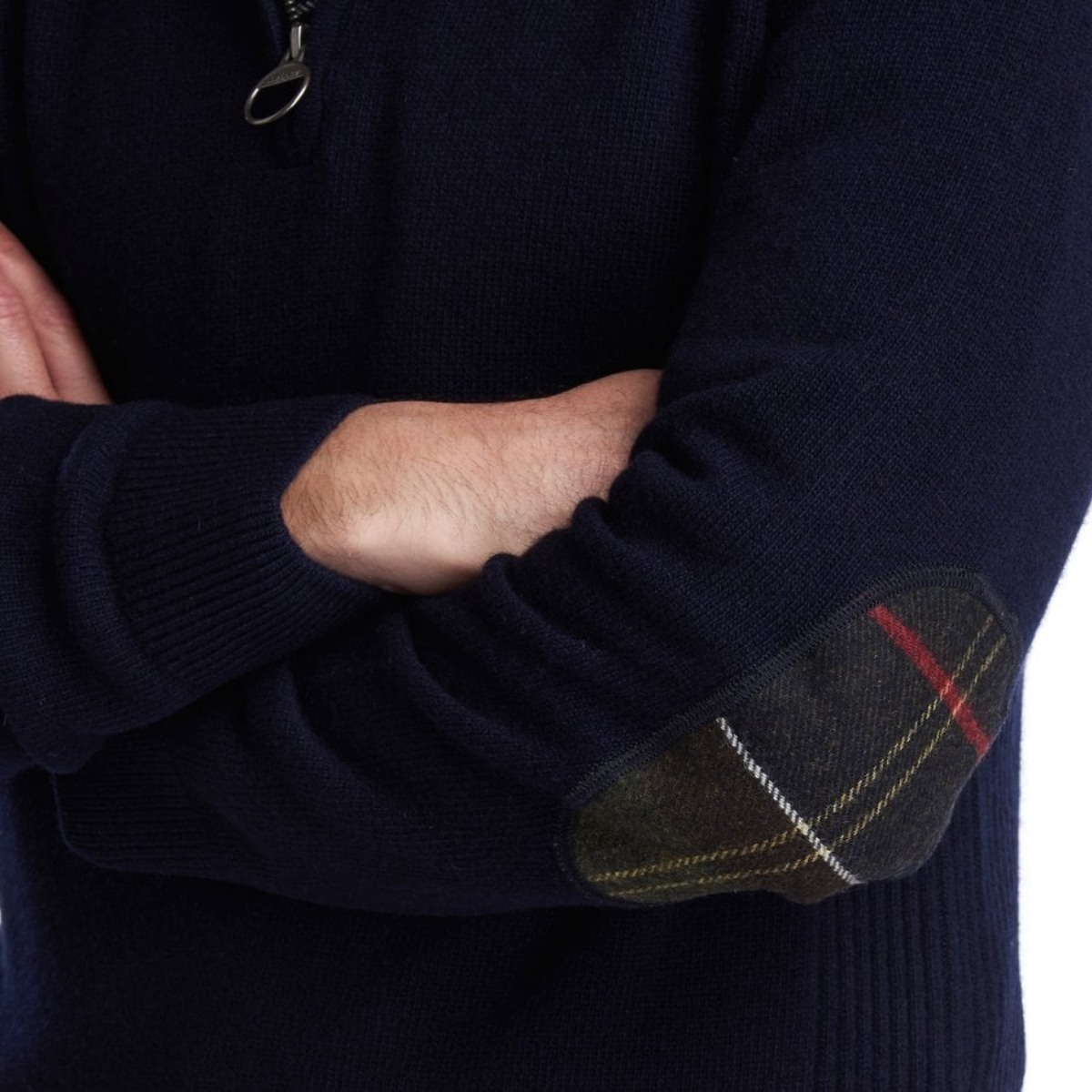 Barbour Holden Half Zip Lambswool Sweater Navy, Das klassische Tartan hebt diesen Pullover von der Masse ab Barbour Holden Half Zip Lambswool Sweater Navy, Das klassische Tartan hebt diesen Pullover von der Masse ab