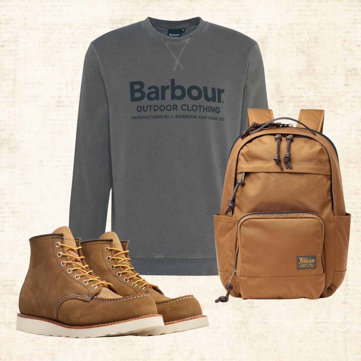 Barbour Larkhill Crew Neck Sweater Light Sage, How to style.