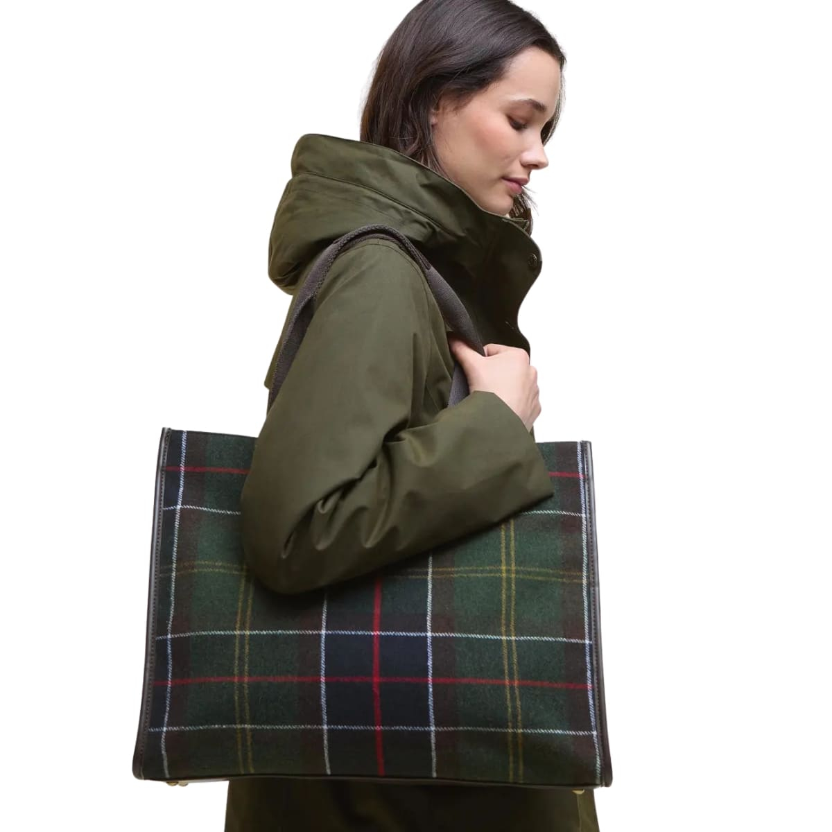 Barbour Turnberry Tartan Tote Bag Classic Tartan, perfekte Laptoptasche für Arbeit und Schule.