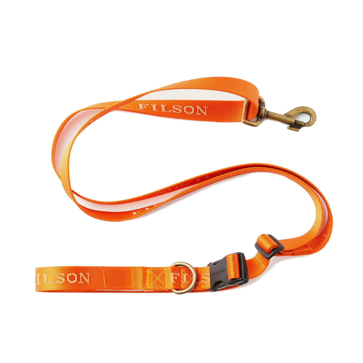 Filson Adjustable Nylon Leash 20218830-Flame, Strapazierfähige Hundeleine aus Nylon für das Training oder den Spaziergang mit Ihrem Hund