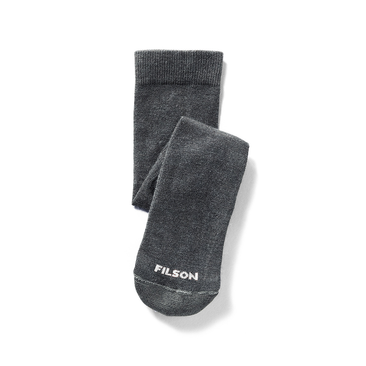 Filson Everyday Crew Sock Charcoal. Versatile, midweight socks mit mittelstarken Polsterung und Merinowoll-Mix
