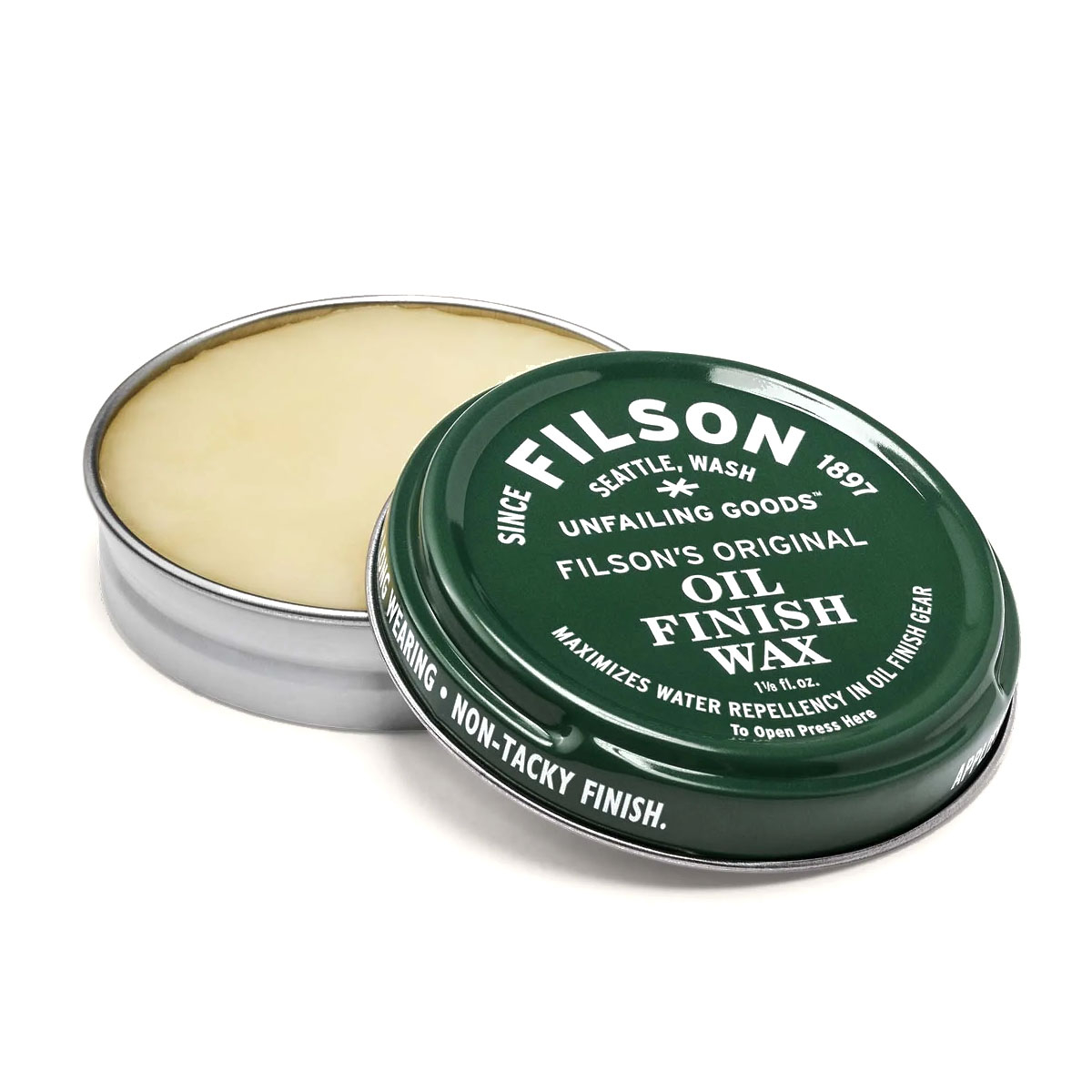 Filson Oil Finish Wax, Erhält die maximale wasserabweisende Wirkung in geölten Kleidungsstücken