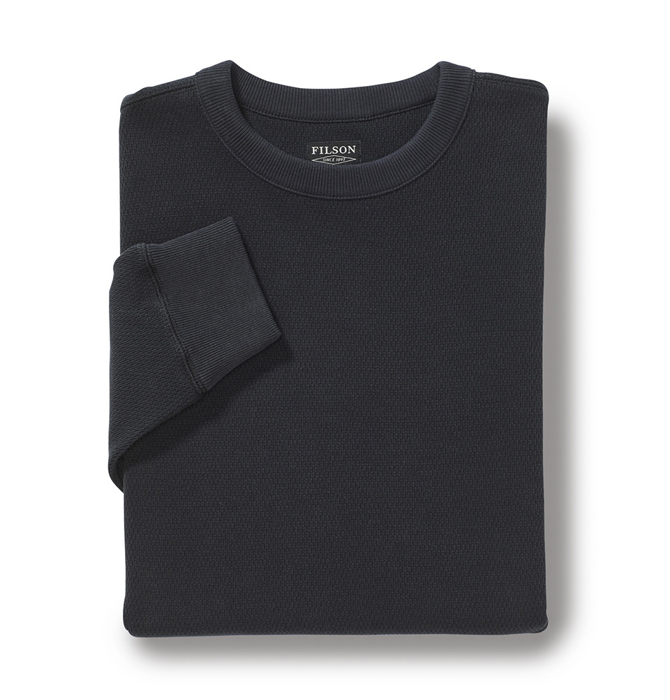 Filson Waffle Knit Thermal Crew, ein idealer Baselayer für kalte Wetterbedingungen