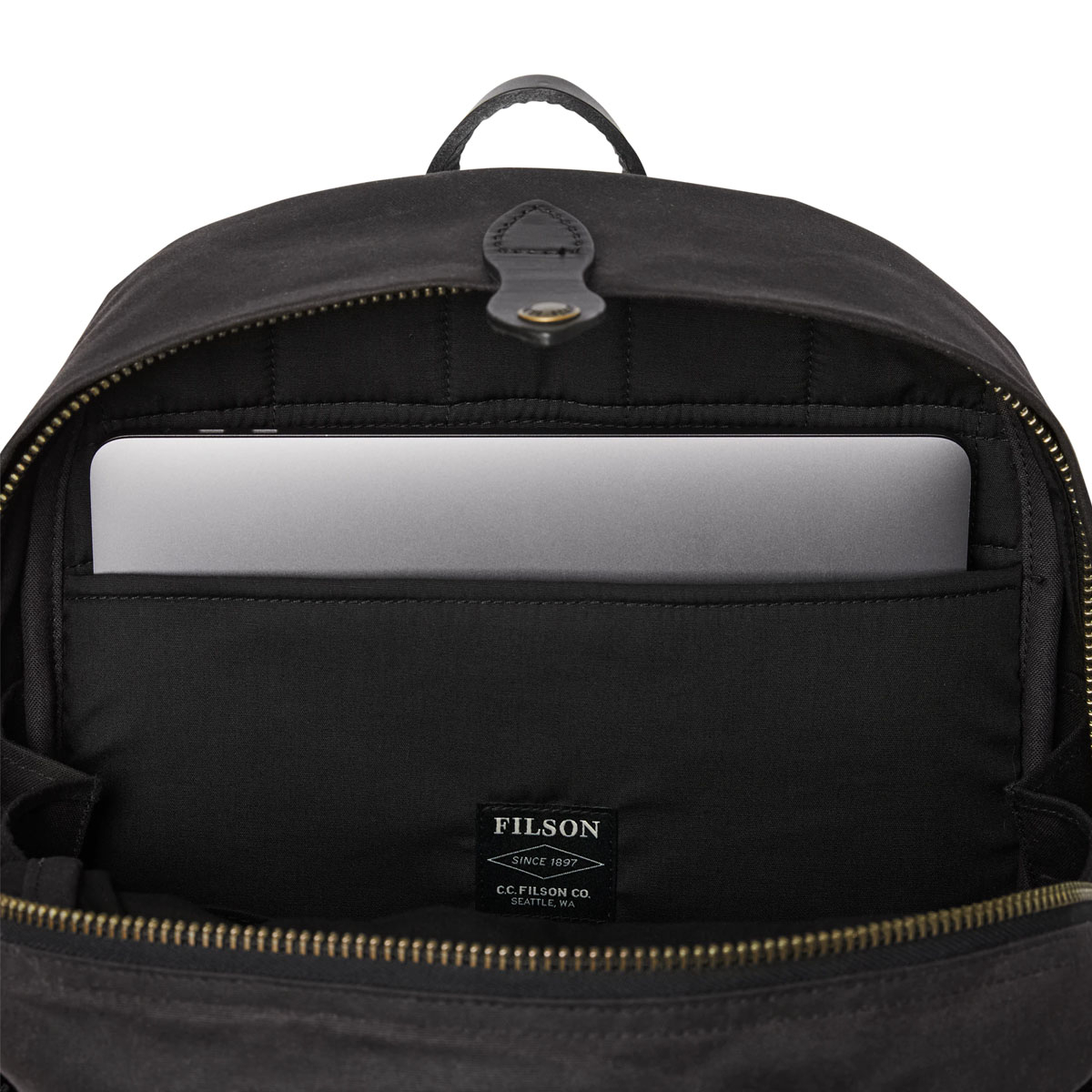 Filson Journeyman Backpack 20231638 Cinder, auch für den geschäftlichen Einsatz mit Laptop