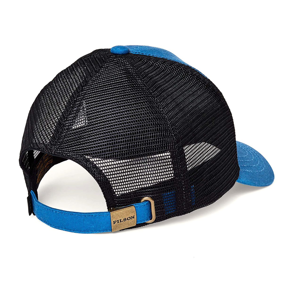 Filson Logger Mesh Cap Marlin Blue, strapazierfähige Kappe aus ikonischem, wasserabweisendem Tin Cloth