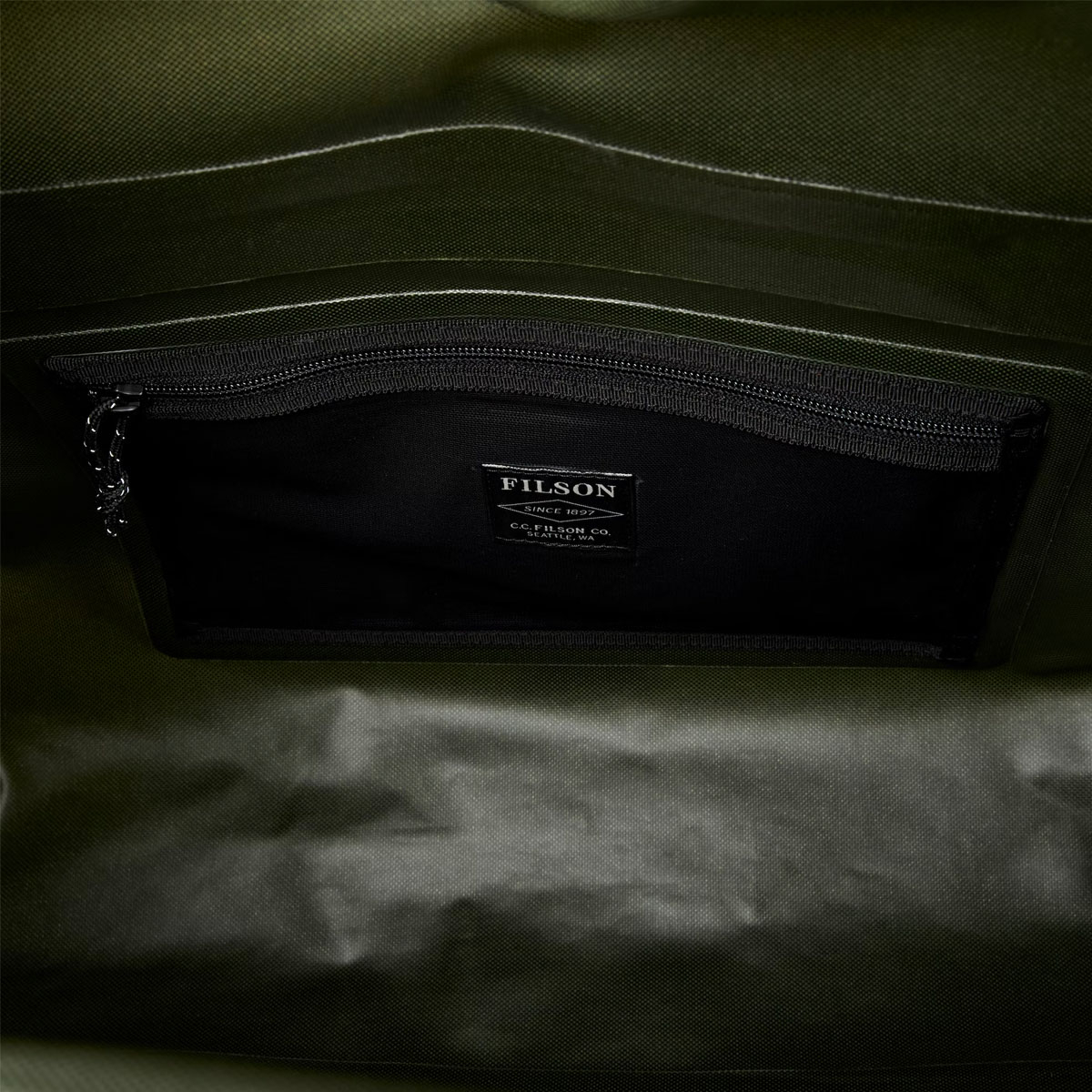 Filson Dry Messenger Bag Green, wasserdichter messenger, der Ihre Ausrüstung bei allen Wetterbedingungen trocken hält