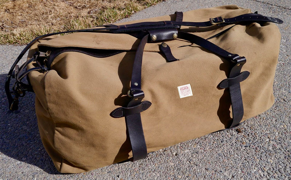 Filson Rugged Twill Duffle Bag Large Tan, ultimative Reisetasche für strapaziöse Reisen