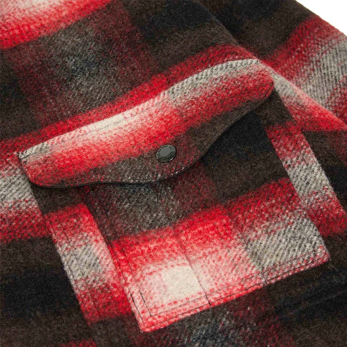 Filson Knitted Wool Cruiser Red/Black Plaid, Made from a thick, insulating wool blend for exceptional warmth