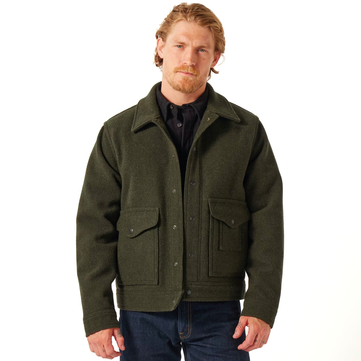 Filson Mackinaw Wool Work Jacket Forest Green, diese klassische Jacke ist ein echtes Werkzeug für jeden Outdoorer
