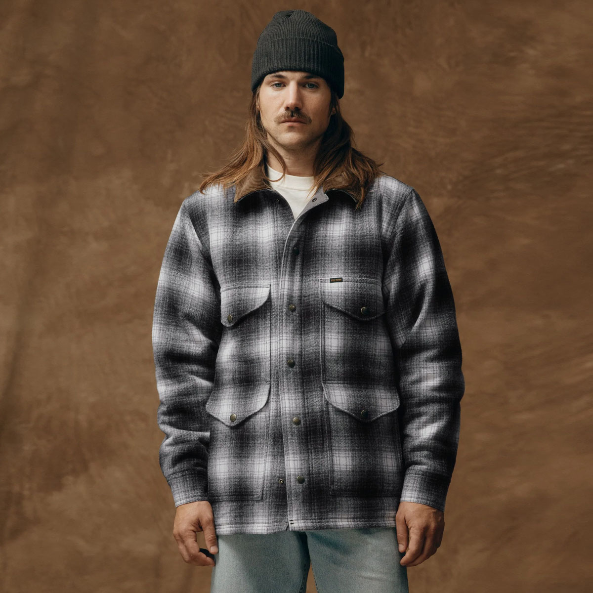 Filson Spokane Insulated Cruiser Jacket Charcoal Ombre, leichte, schnell trocknende Isolierung