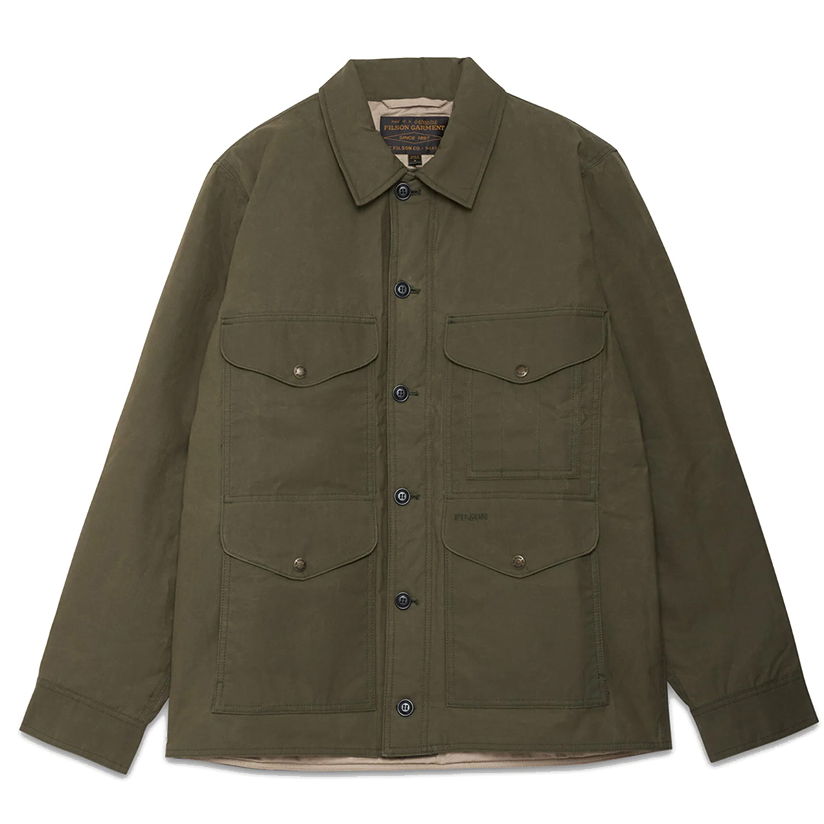 Filson Waxed Ranger Cruiser Otter Green, robuste, wasserabweisende Jacke für Outdoor-Abenteuer