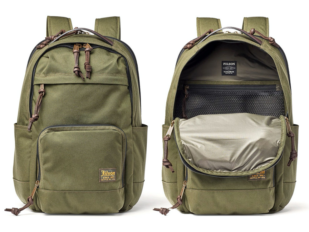 Filson Dryden Backpack Otter Green, Für Reise, Arbeit und Sport. Garantiert