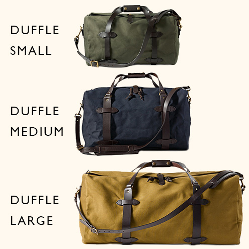 Filson Rugged Twill Duffle Bags Größen