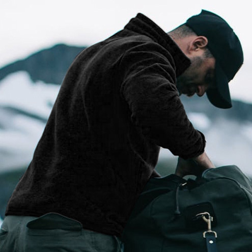 Filson Ridgeway Fleece Jacket Black, Leichtes, schnell trocknendes Polartec&reg-Fleece ist warm, atmungsaktiv und sehr bequem