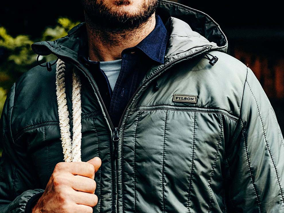 Filson Ultralight Jackets, ideal für den aktiven Gebrauch. Winddicht, warm, atmungsaktiv, extrem leicht und bequem